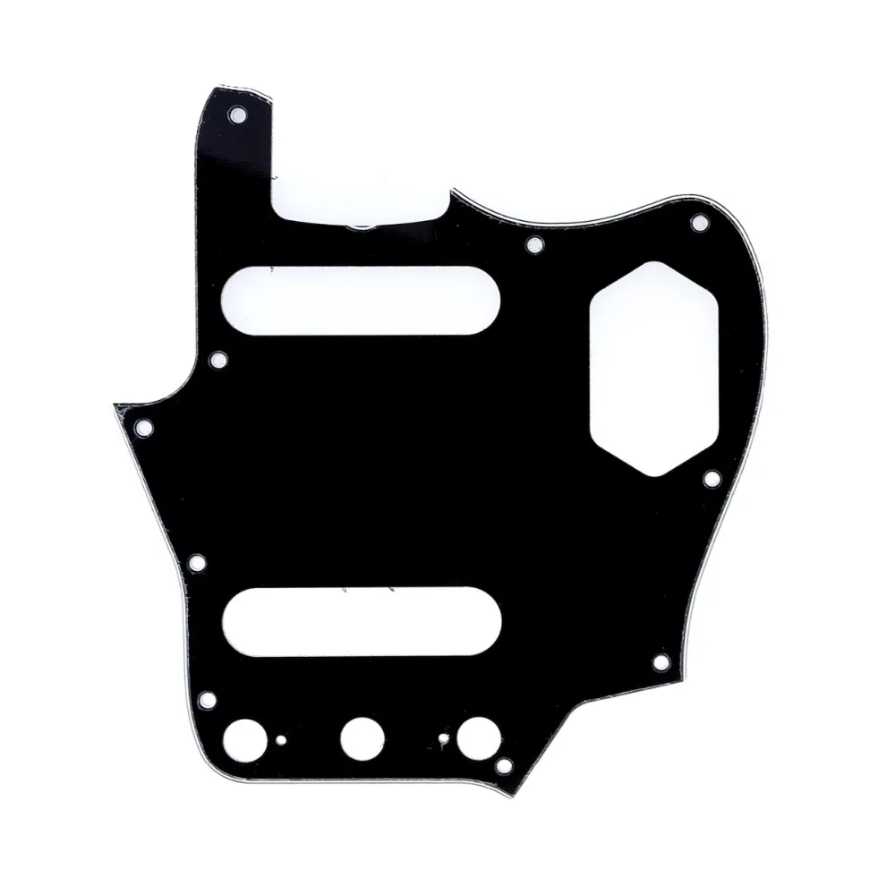 Musiclily Pro 10-Hole 65 60s винтажный Стиль Гитара Накладка для Fender Американский ягуар, 3Ply черный