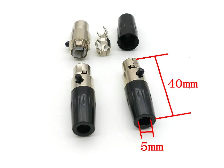 200 шт. TA4F Mini XLR 4pin Женский Аудио Микрофон авиационный адаптер