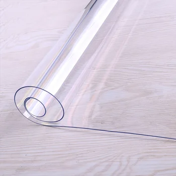 

pvc soft plastic glass transparent coffee table tablecloth waterproof oil-proof anti-scald disposable crystal plate table mat