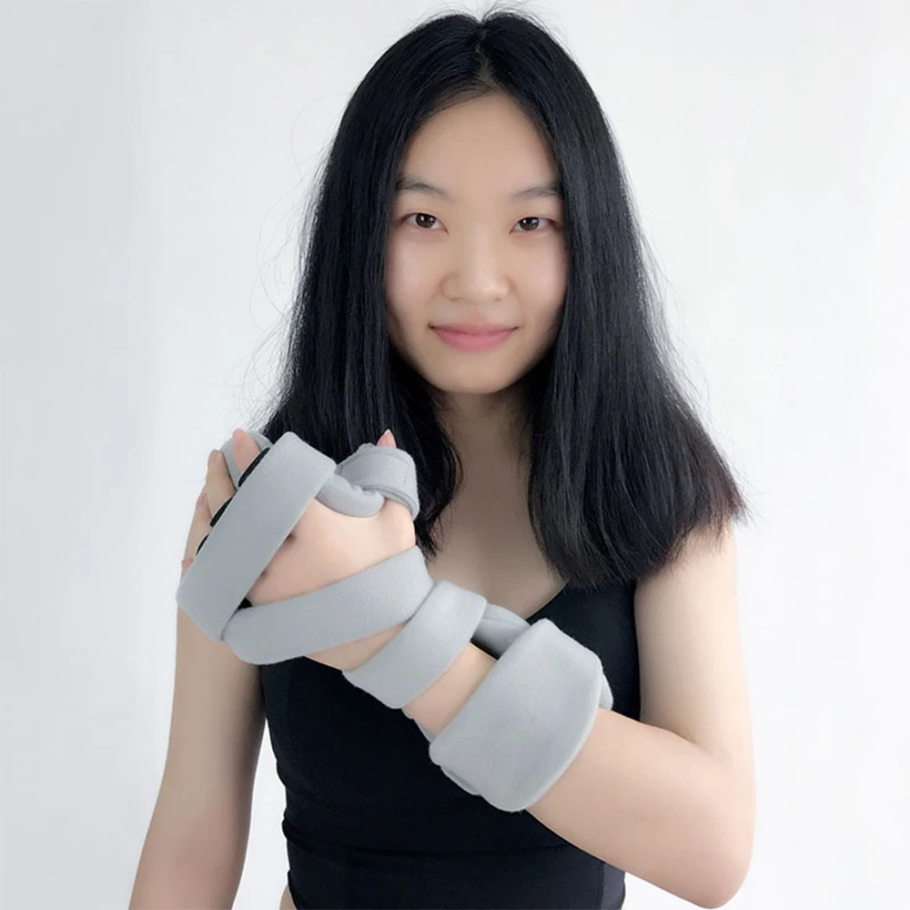 Adjustable Hand Wrist Fracture Fixed Fingerboard Finger Corrector Old People Stroke Hemiplegic Rehabilitation Training Equipment