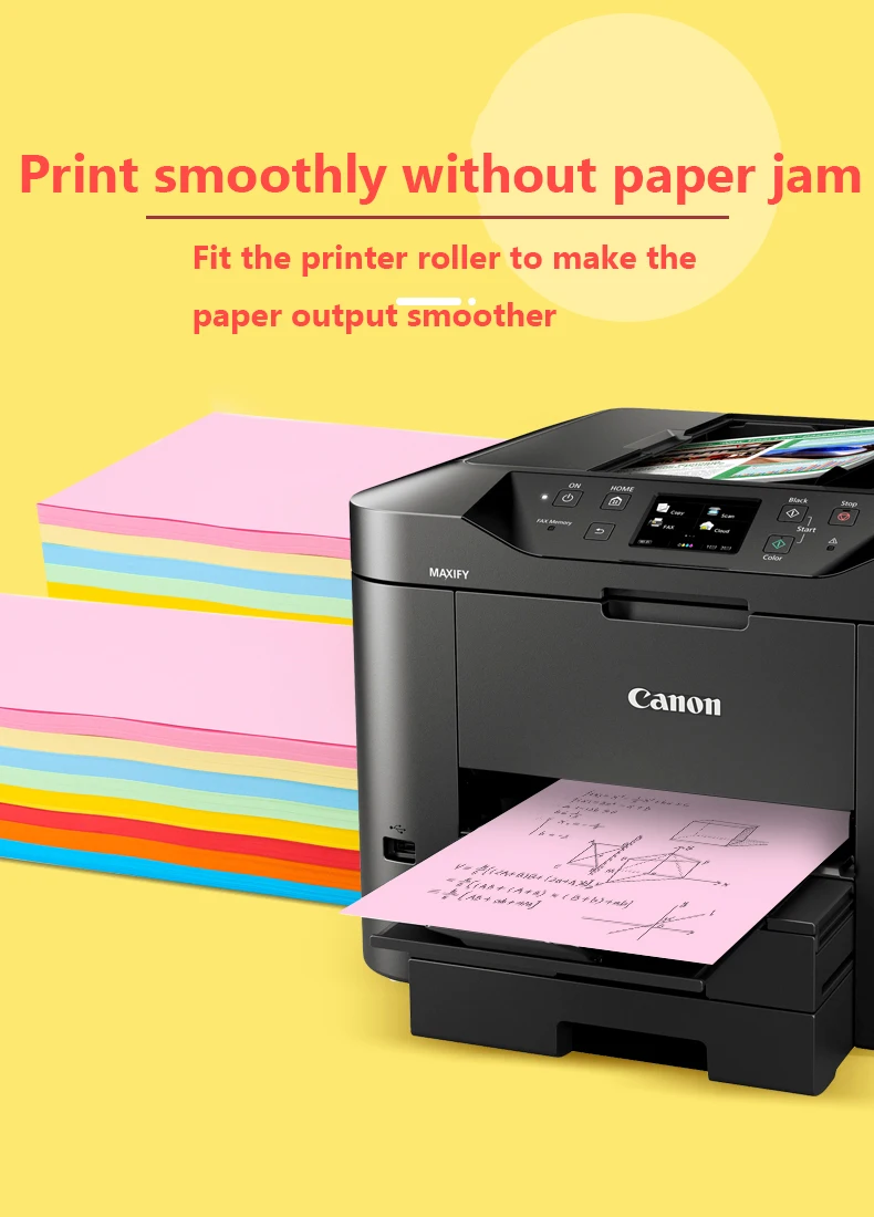 A4 Multi Function Color Copy Printing Paper 100 Sheets / Pack Color Mixed Pack Student Hand Origami School Office Supplies