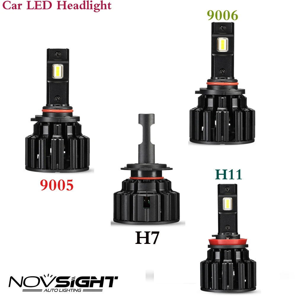 Novsight супер яркий 100 Вт H7/H11/9005/9006 HB4 Автомобильный светодиодный комплект для замены фар Hi/Low 6500K
