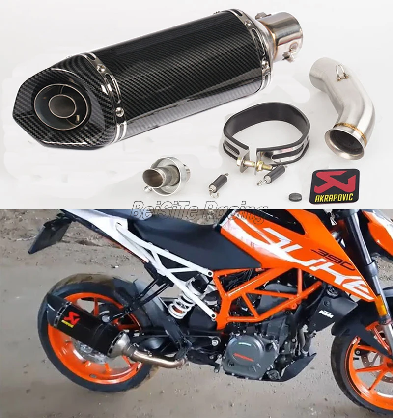 Слипоны KTM Duke 250 Duker 390 KTM 390rc RC390 мотоцикл выхлопной глушитель для KTM 390 RC390R 11-18 лет