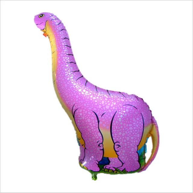 1 Large 4D Walking Dinosaur Foil Balloon Boy Animal  Children Dinosaur Birthday Forest Party Decoration violet