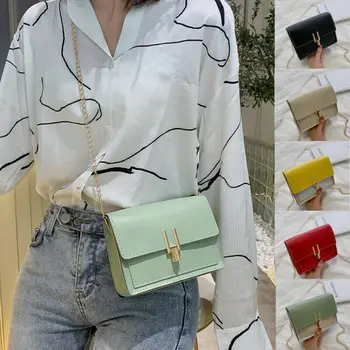 

Small Women Shoulder Bag PU Leather Envelope Crossbody Messenger Handbag Purse