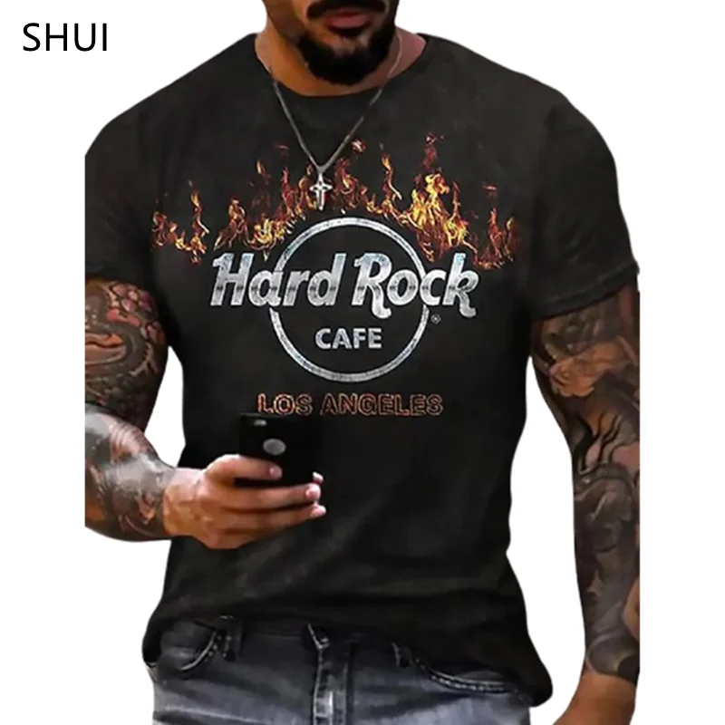 NEW T-shirts Men’s Summer Casual Short-Sleeved Shirts Best-Selling Clothing Streetwear Skull Print T-shirt Tops | Мужская одежда