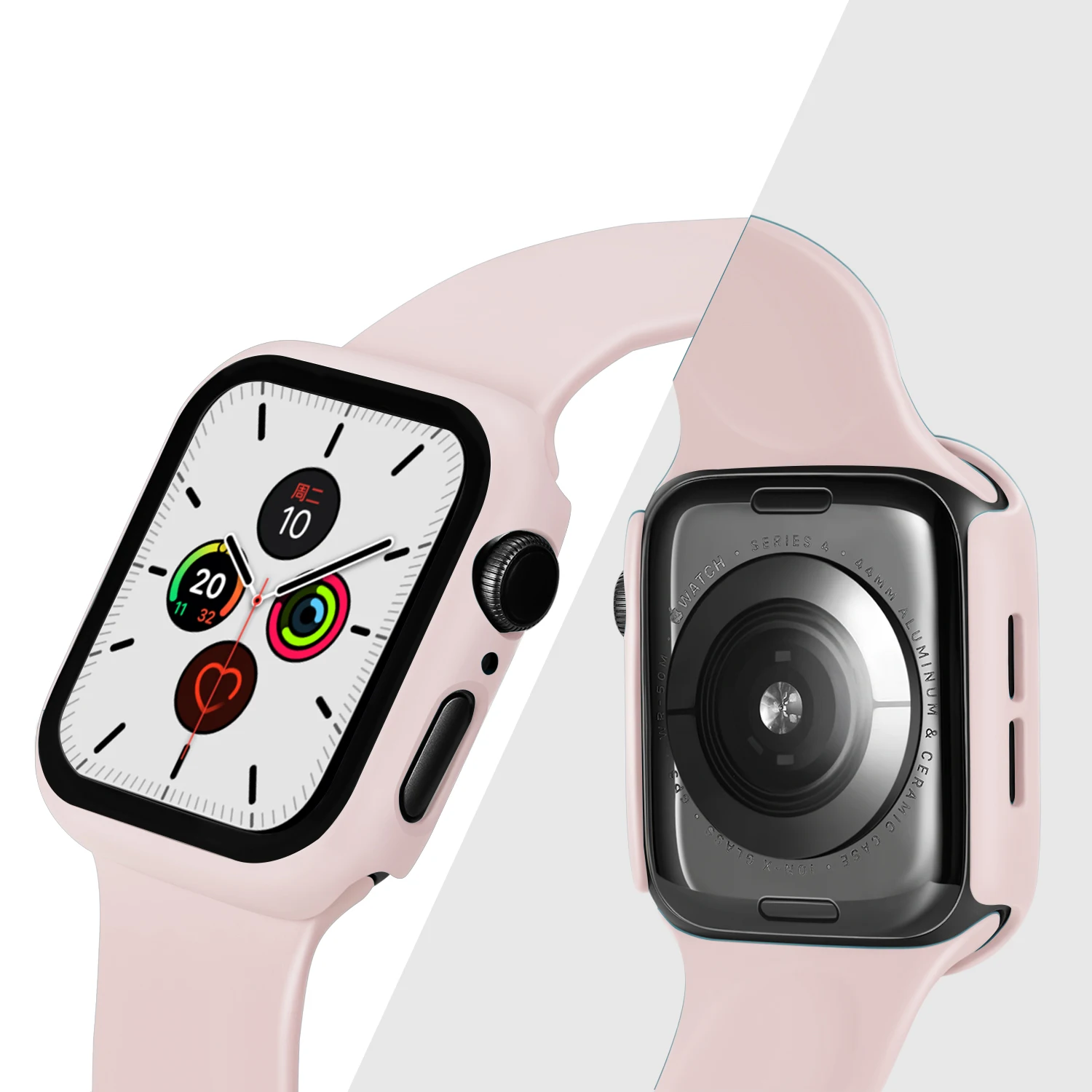 38mm 42mm Full Screen PC Protector for Apple Watch 6 5 40mm 44mm  Transparent Glitter Tempered Glass Case Cover for iWatch4 3 2 1|Watchbands|  - AliExpress