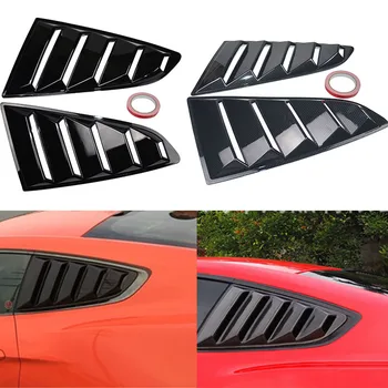 

1Pair Automobile Car Side Window Blinds Vents Air Intake Universal Decorative Cover Hood Vent Louver Cooling Panel Trim Set NEW