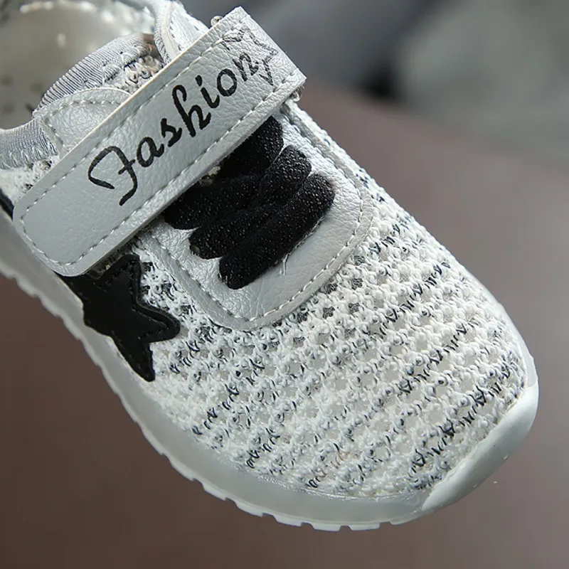 Christmas Baby Shoes1-5T Sport Children Breathable Anti-Slip LED Light Shoes Kids Soft Soled First Walkers #m