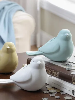 

Personalized Novelty Bird Piggy Bank Money Box Animal Money Saving Box for Kids Money Coins Holder Hucha Mini Cash Box II50CQG