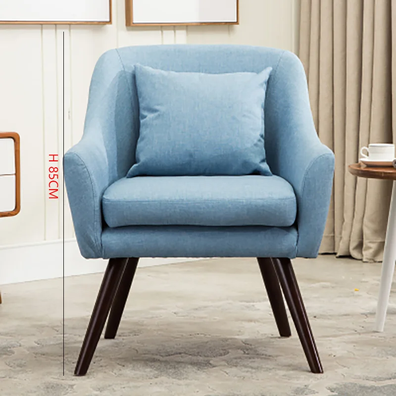 Постмодерн, диваны для гостиной, современный стиль, кресла, скандинавские креативные диванные стулья, ленивая мебель, кресло для отдыха, одноместный диван - Цвет: E sky blue H85cm