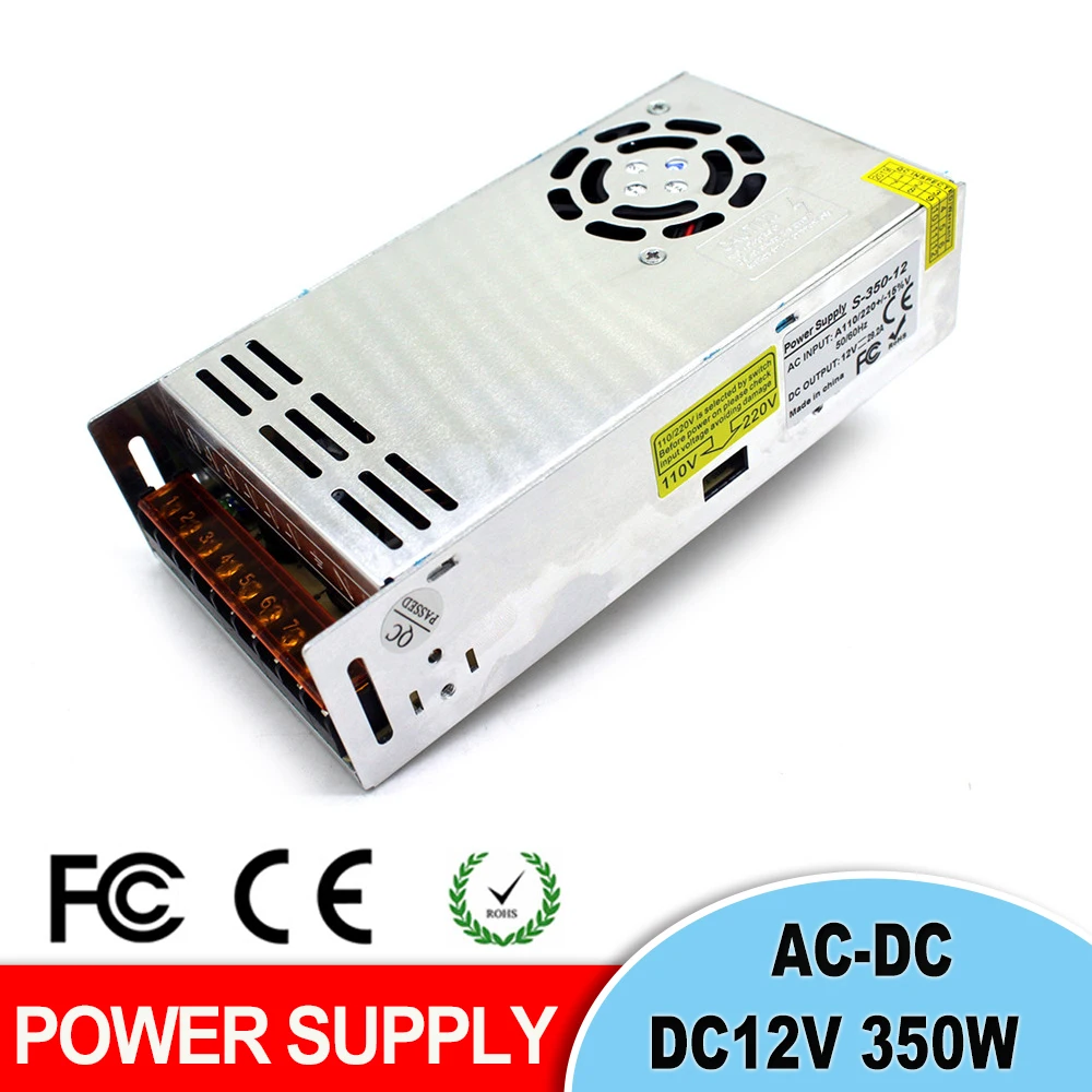 Стабильная qualityDC12V 29.2A 350W Драйвер импульсного источника питания для Светодиодный