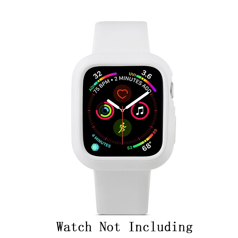 Спортивный чехол ALPQ ремешок для часов Apple Watch 38 мм 40 мм 42 мм 44 мм мягкий силиконовый браслет на запястье для iWatch Series 5 4 3 2 1
