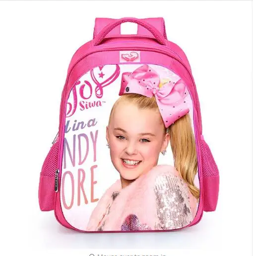 Поп-звезда Jojo Siwa рюкзак школьные сумки для девочек-подростков Повседневный Рюкзак Детские сумки для книг повседневные дорожные школьные сумки - Цвет: as pictures