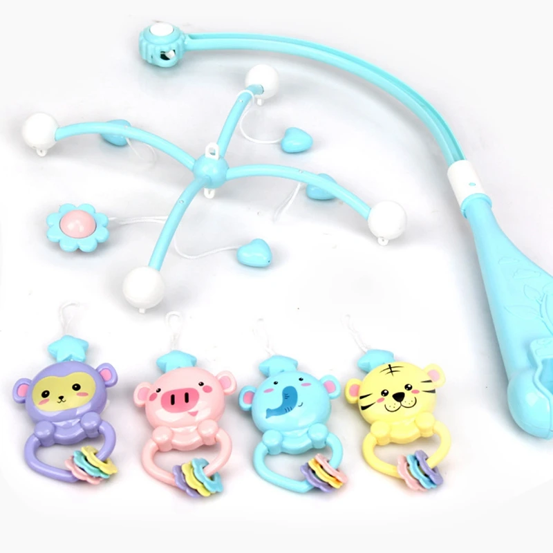 

Hot Baby Rattles Crib Mobiles Toy Holder Rotating Mobile Bed Bell Musical Box Projection 0-12 Months Newborn Infant Baby Boy Toy