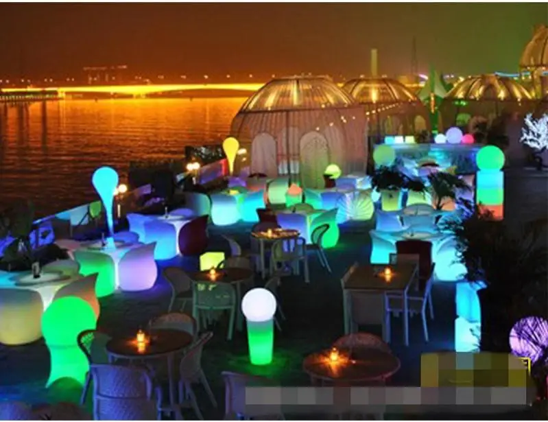 LED Rechargeable lilluminated Leisure Chair Armchair glowing led bar chair Living Room Furniture bar disco Salon supplies
