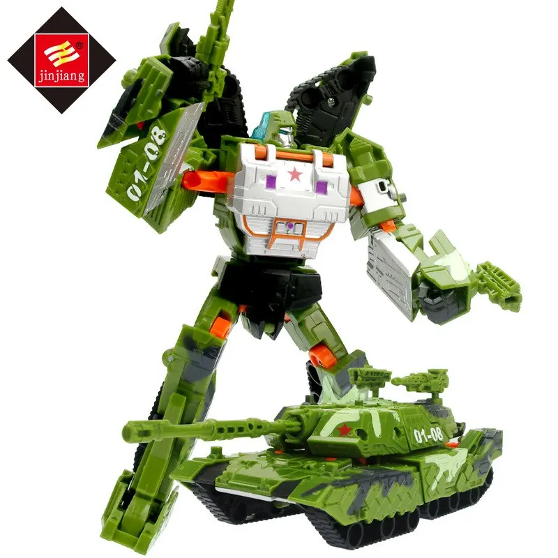 19 см Optimus Prime Bunmlebee трансформируемый робот фигурки игрушки развивающие роботы модельные Фигурки игрушки подарок для детей - Цвет: Green Tank