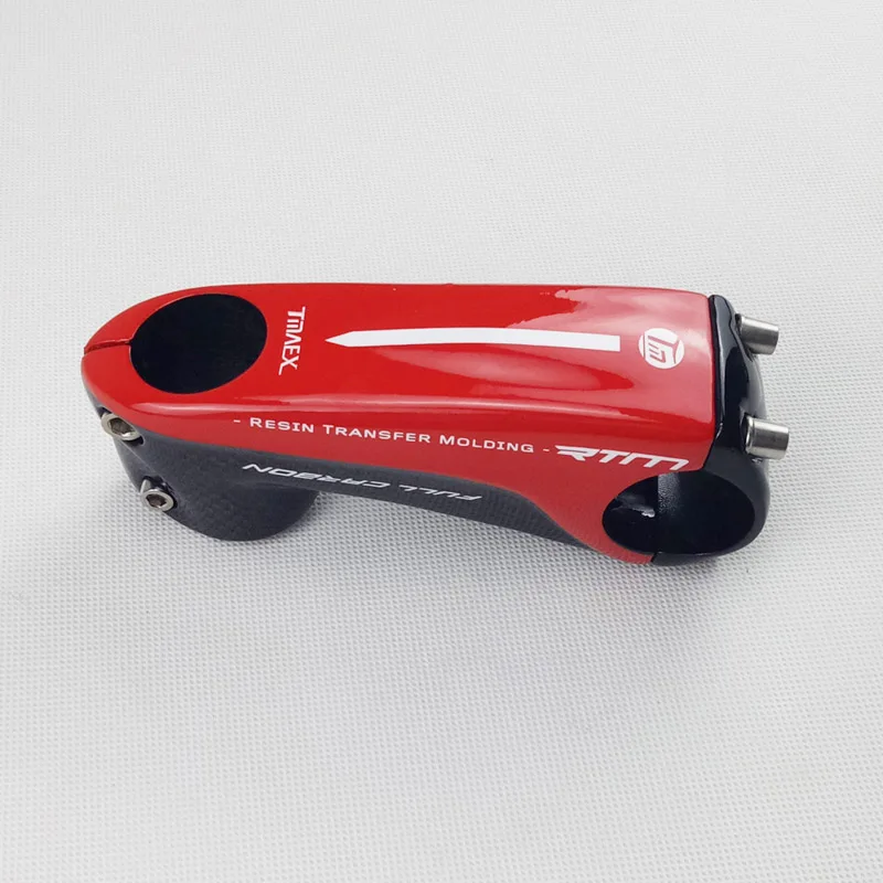 Red 80mm TMAEX, полностью углеродное волокно, велосипедный стержень для шоссейного/MTB велосипеда, углеродный колпачок, 31,8, 6 градусов, 1 дюйм, 1/8, запчасти для горного велосипеда - Цвет: Red 80mm