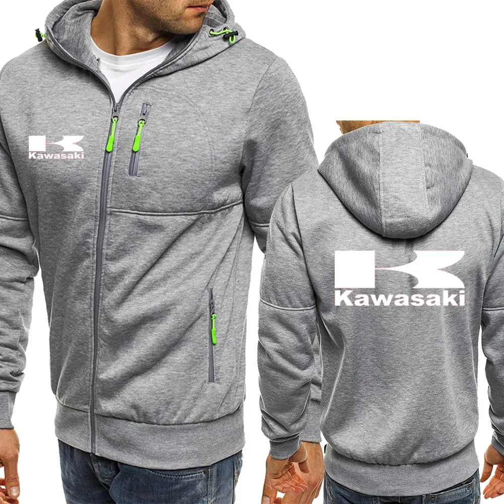 Брендовые зимние Мотокросс гоночный мотоцикл Костюмы Kawasaki пуловер с рыцарем пальто Kawasaki повседневные толстовки куртка для верховой езды - Цвет: 6