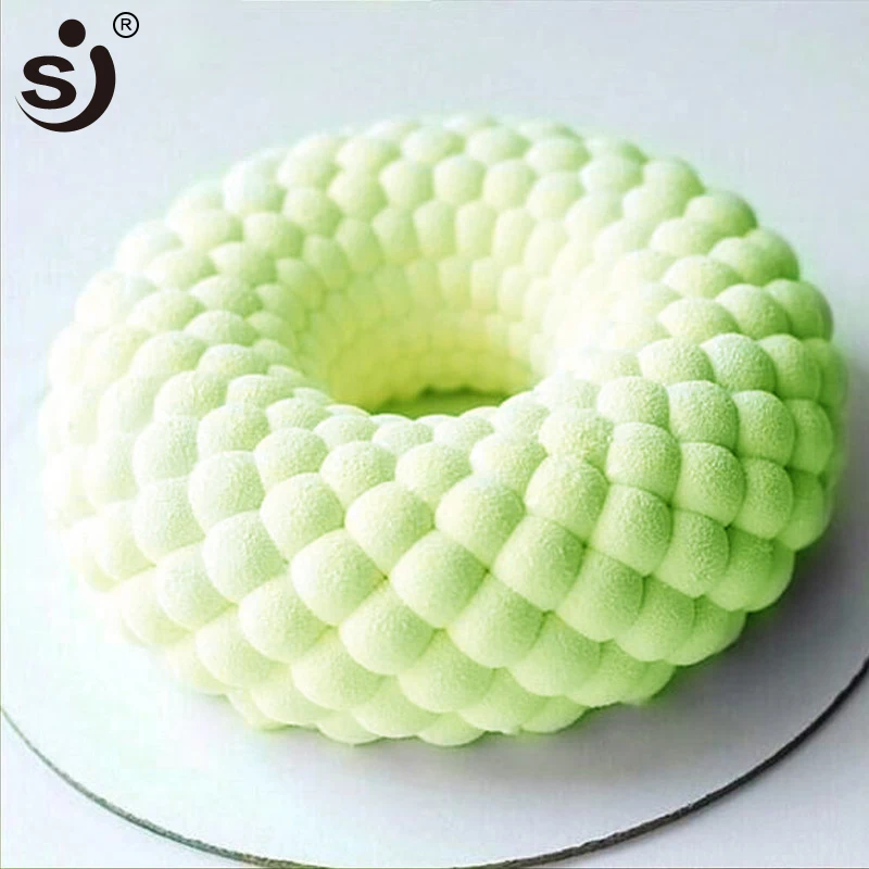 

SJ 3D Silicone Forms Cake Mold DIY Mesh Grid Mousse Cake Deocrations Tools Silicone Moulds For Cakes Baking