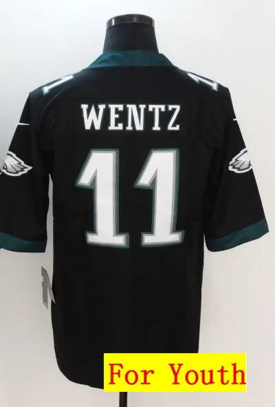 As photo Все сшитые мужские wo Мужские Молодежные Детские th Philadelphia DeSean Jackson 10 3 Carson Wentz 11 Джерси - Цвет: As photo