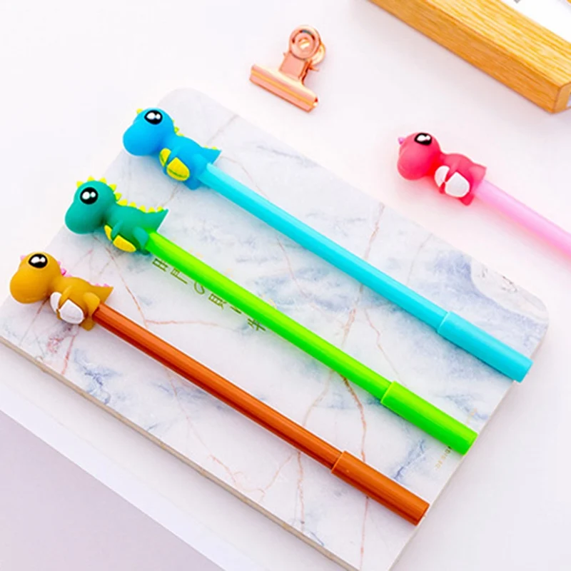 Kawaii Creative Dinosaur Gel Pen Cute Signature Pen Office School Writing Supplies Stationery Gift