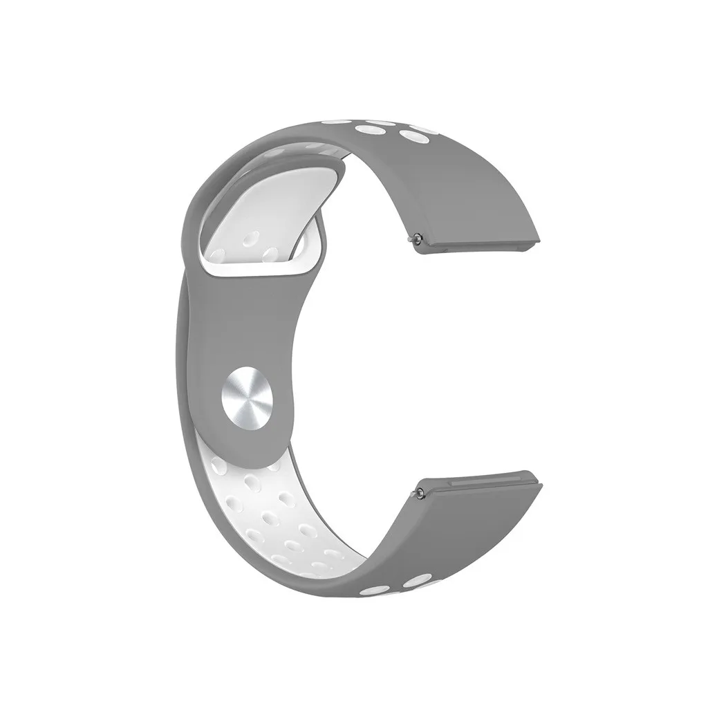 Ouhaobin 23 мм спортивный ремешок сменный ремешок для fitbit Versa 2 дышащий полый сменный ремешок для смарт-часов 923#2 - Цвет: D