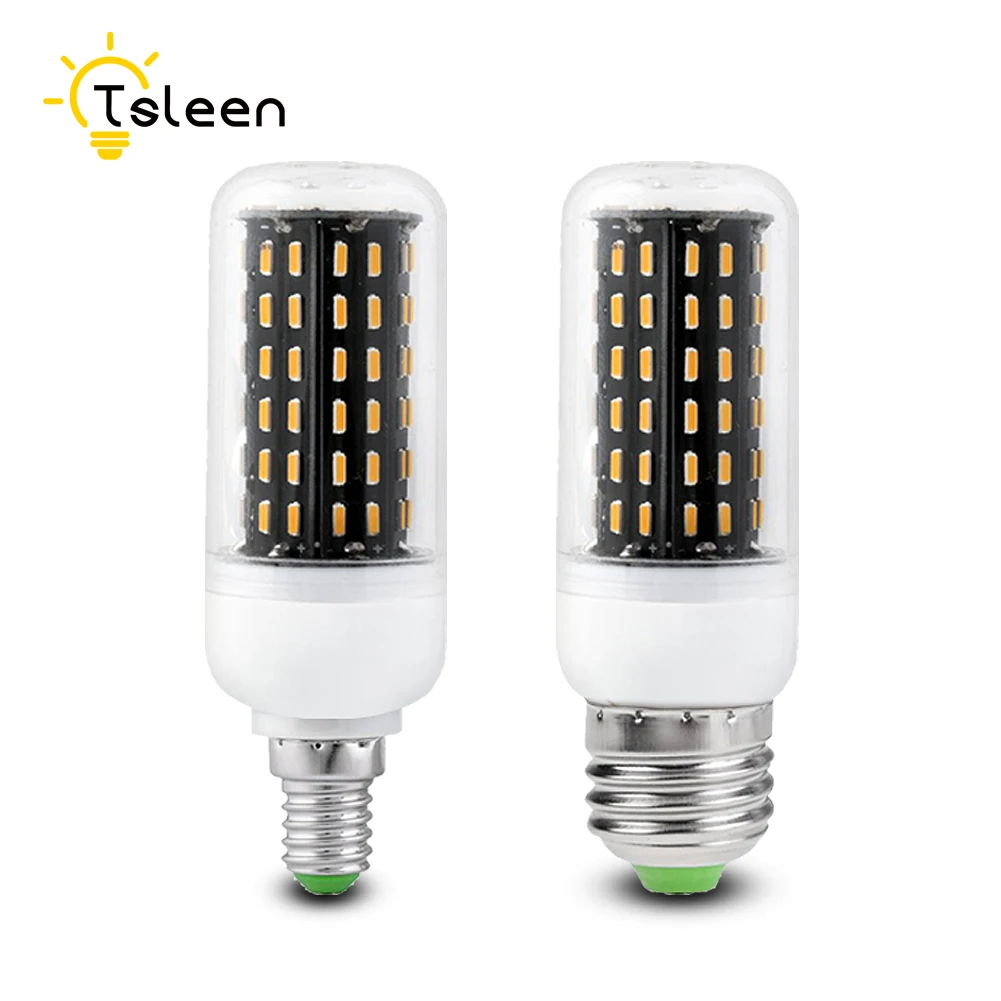 TSLEEN 5 шт. светодиодный светильник переменного тока 220V E27 E14 B22 G9 GU10 4014 светодиодный кукурузный светильник 12W 18W 25W 30W 35 Вт лампада светодиодный украшения дома светодиодный лампы