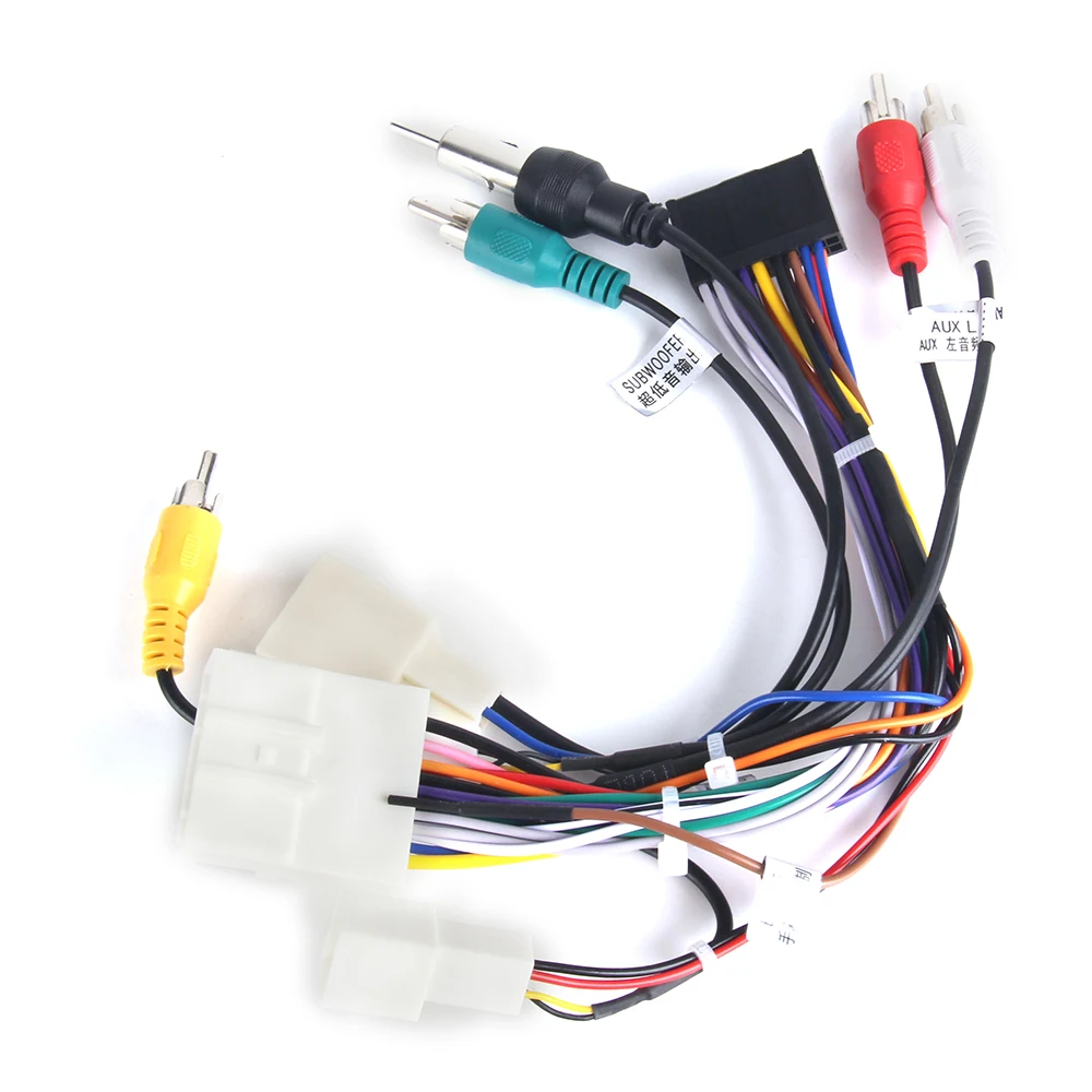 Dasaita DYX022 Car CD Audio Wiring Harness Adapter with Radio Antenna