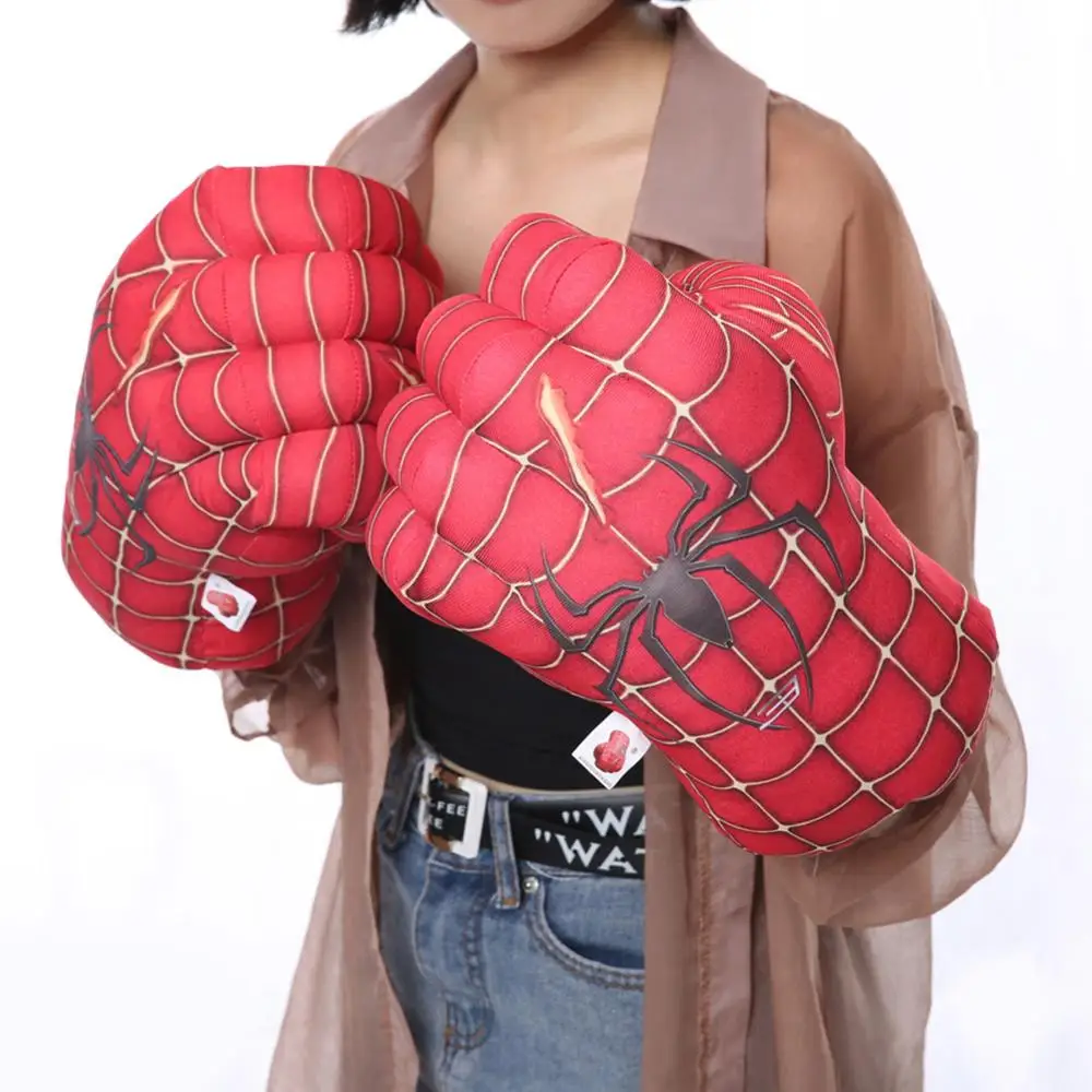 Человек-паук плюшевые перчатки Человек-паук основа для выступлений игрушки чучела Человек-паук ручные игрушки для взрослых детей
