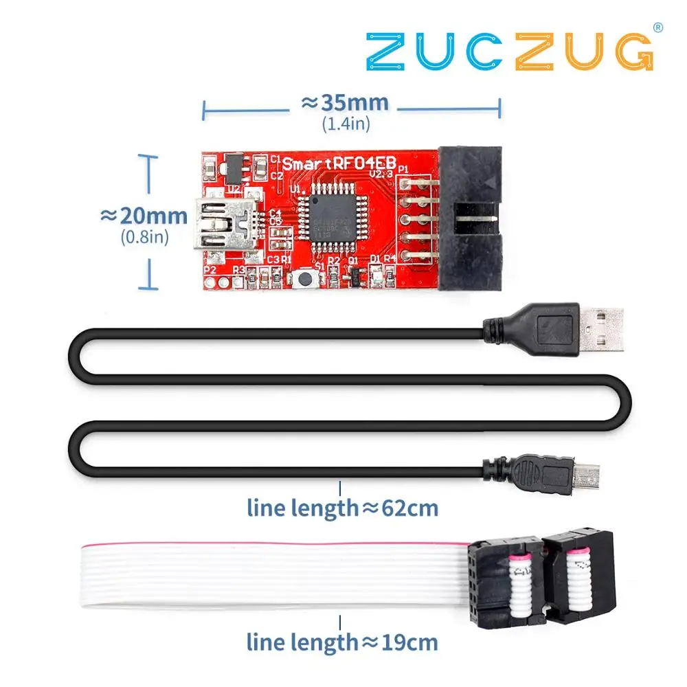 

Smart RF04E Smart RF04EB CC1110 CC2530 CC2531 CC2540 ZigBee Module Target Zigbee Emulator CC Debugger Bluetooth 4.0 Smartrf04eb