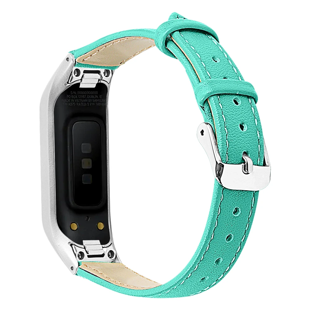 Кожаный ремешок для samsung Galaxy Fit-e SM-R375 часы полосы с рамкой чехол браслет из натуральной кожи запасные ремешки для часов