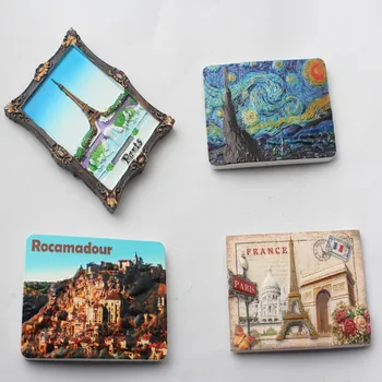 

Resin fridge magnet for PARIS tourist attractions
