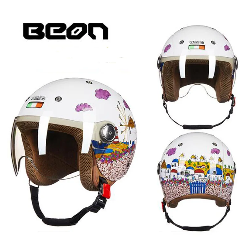 Новая детская Защитная Кепка, BEON, детский мотоциклетный шлем для мальчиков и девочек, детские мотоциклетные шлемы из АБС-пластика, размер XL 52-54 см