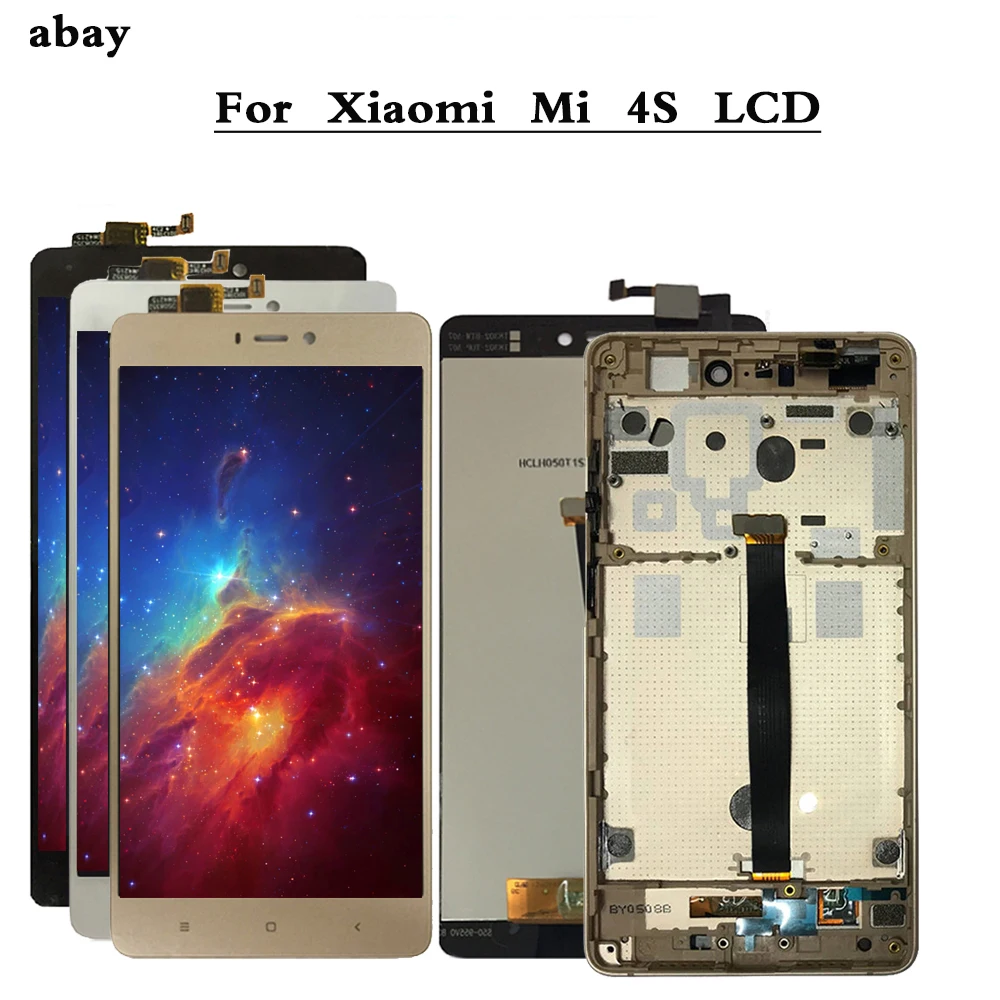 5 0 &quotЖК-дисплей для XIAOMI Mi4s сенсорный экран с рамкой дигитайзер сборка Xiaomi Mi 4S