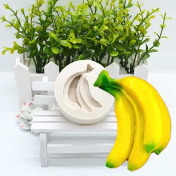 

Banana shape silicone mold DIY chocolate cake bread Mousse dessert Pie fondant mold Baking decoration tool Resin kitchenware