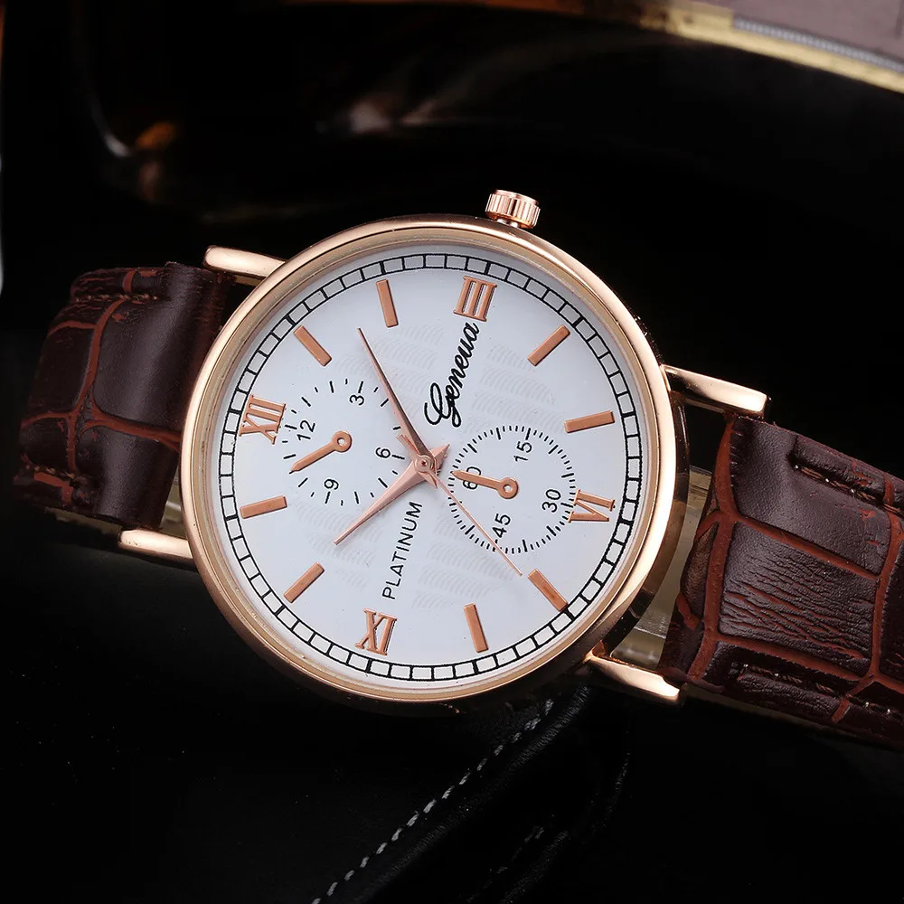 Высокое качество relogio masculino мужские часы Модные Ретро дизайн кожаный ремешок часы Аналоговые сплав кварцевые наручные часы новые часы B30