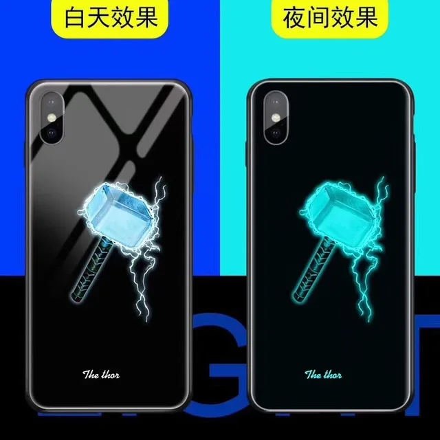 hammer Чехол из закаленного стекла для iPhone X, XS, MAX, XR, 10, 6, 6 S, 7, 8 Plus, 7 Plus, 8 Plus, 11 PRO, чехол для телефона с Бэтменом - Цвет: hammer