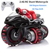Large Size High Speed Remote Control RC Stunt Motorcycle Drift Racing Car Simulation Motorcycle Power Motor 3D Flip Rotation Toy 1