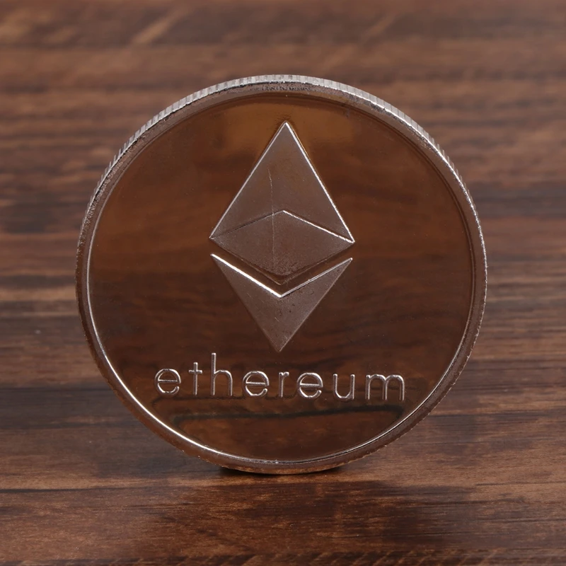 Памятные монеты BTC Коллекция Арт-подарки Сплав Имитация эфириума ETH Биткоин Y4UB