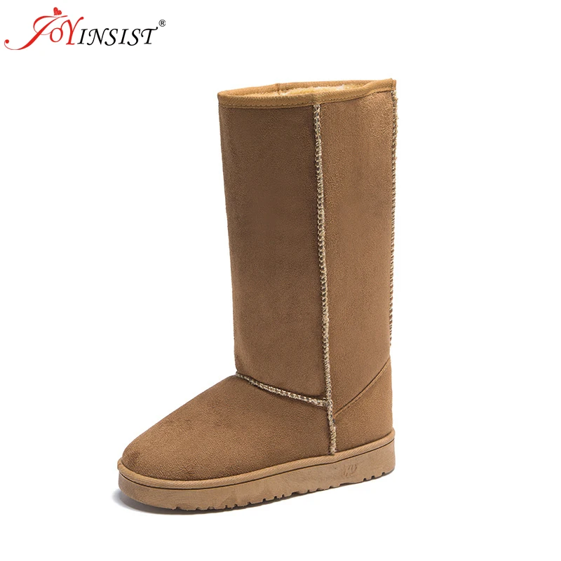 Foreign Trade Europe  America Classic Snow Boot Women Gaotong Snow Boots Female Russia 33 Centimeters Height Boots 41 Yards Code