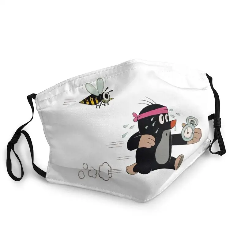 Маска унисекс противопылевая с персонажем из мультфильма аниме Krtek |