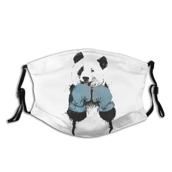 

The Winner Panda Reusable Mouth Face Mask Animal Anti Haze Dustproof Mask With Filters Protection Mask Respirator Muffle