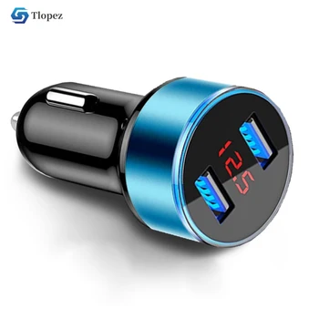 

USB Car Charger LED Display Car Voltage Detector Monitor for Iphone X 8 Samsung Ipad car battery terminals 3.1A