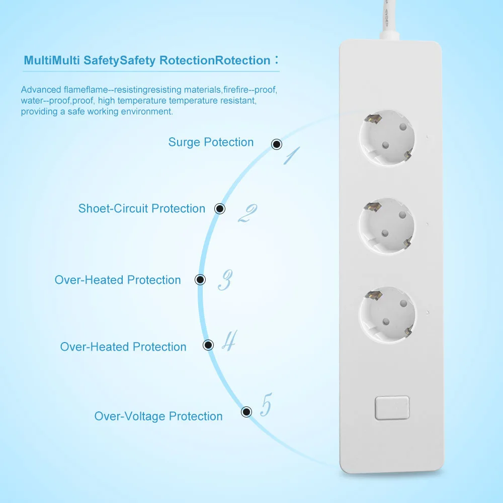 WiFi Smart power Strip 3AC EU/Британский магазин 2USB зарядное устройство удлинитель приложение дистанционное управление синхронизация голоса для Alexa/Google