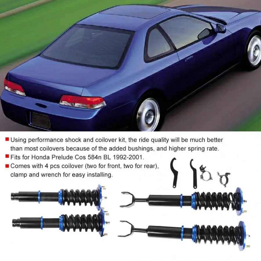 

Car Coilover Shock Damper Struts Kit Fits for Honda Prelude Cos 584n BL 1992-2001 Auto Accessories Auto Shock Absorber Struts