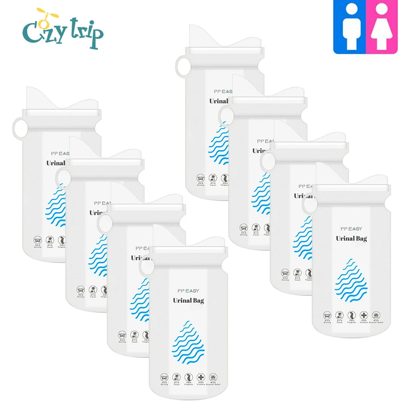 

Sanitary Disposable Urine Bags with Super Absorbent Pad Travel Pee Emergency Device Unisex Pee Bag for Outdoor Driving
