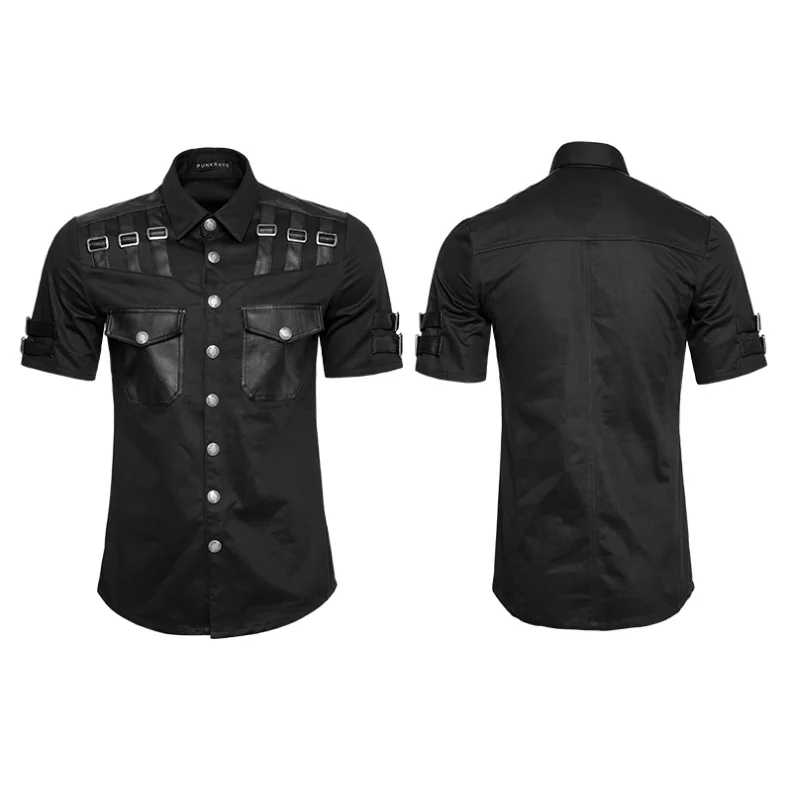 S-6XL! новая мужская одежда GD Hair Stylist Модная рубашка с коротким рукавом в стиле панк, готика, рок костюмы для певцов больших размеров