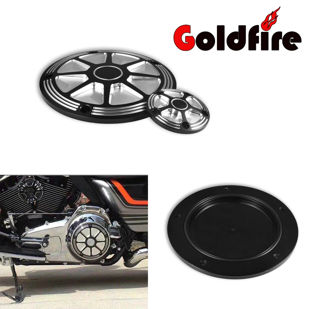 Motofan CNC Cut Burst Derby Timing Timer Cover Suit For Harley Touring
