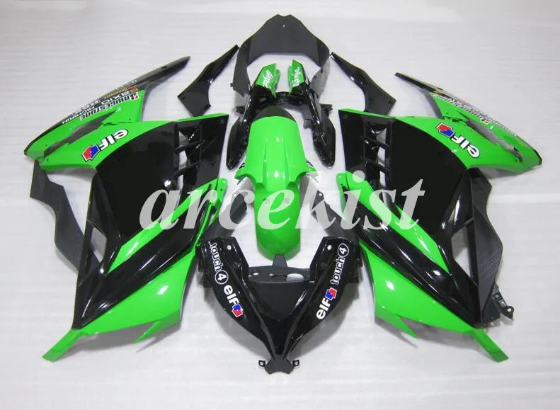 ABS впрыска холодный мотоцикл обтекатели комплект подходит для Kawasaki Ninja300 ZX300R EX300 2013 белый зеленый